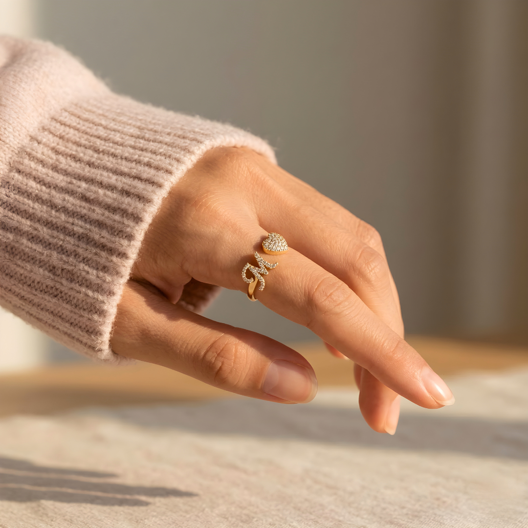 Bague Initiale d’Amour