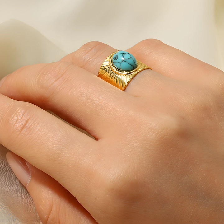 Bague Amulette – Turquoise