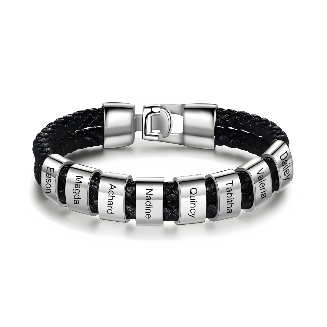 Bracelet Papa Extraordinaire – Personnalisable avec prénoms