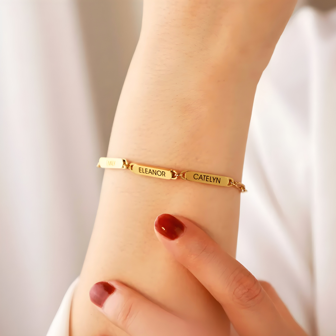 Bracelet Triple Gravure