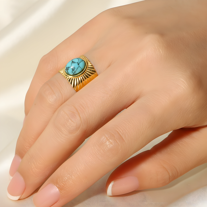 Bague Amulette – Turquoise