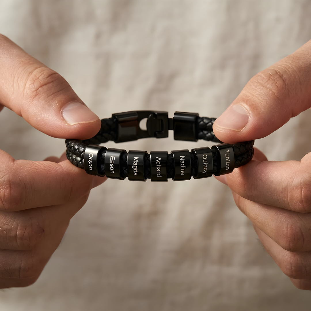 Bracelet Papa Extraordinaire – Personnalisable avec prénoms