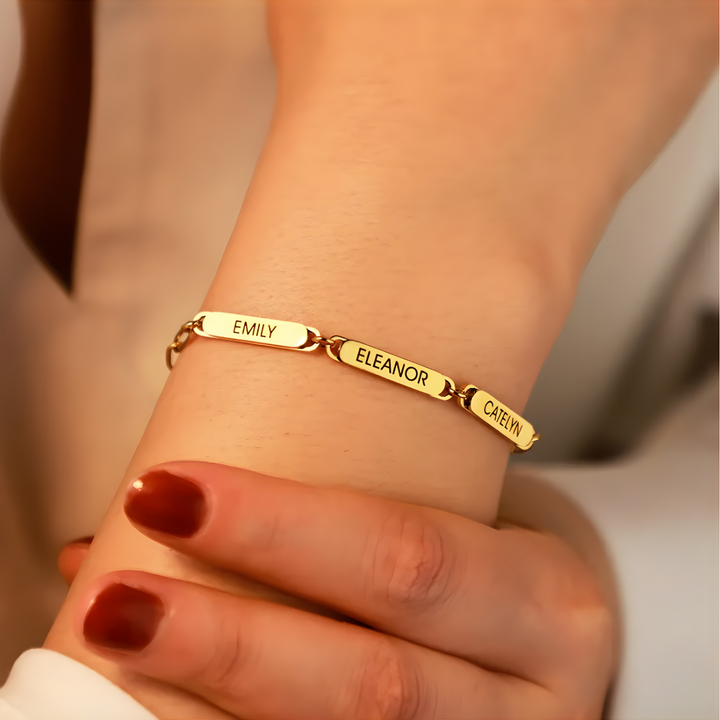 Bracelet Triple Gravure