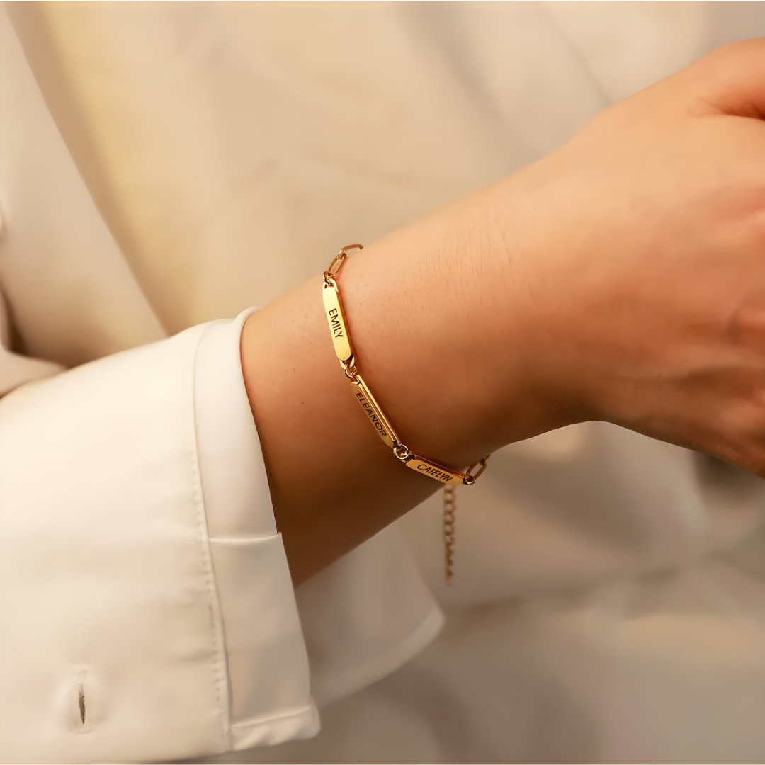 Bracelet Triple Gravure