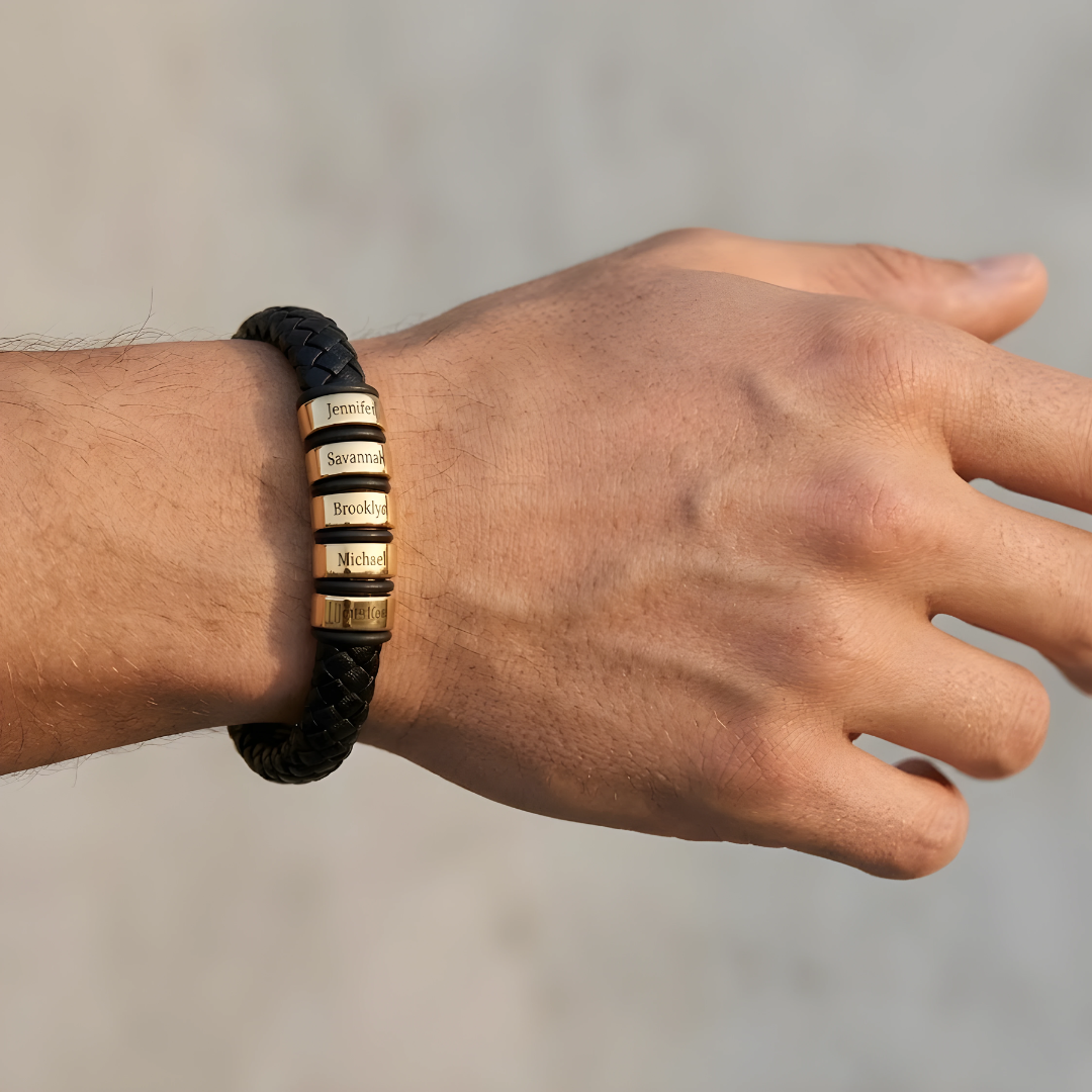 Bracelet Papa, Ma Fierté – Personnalisable