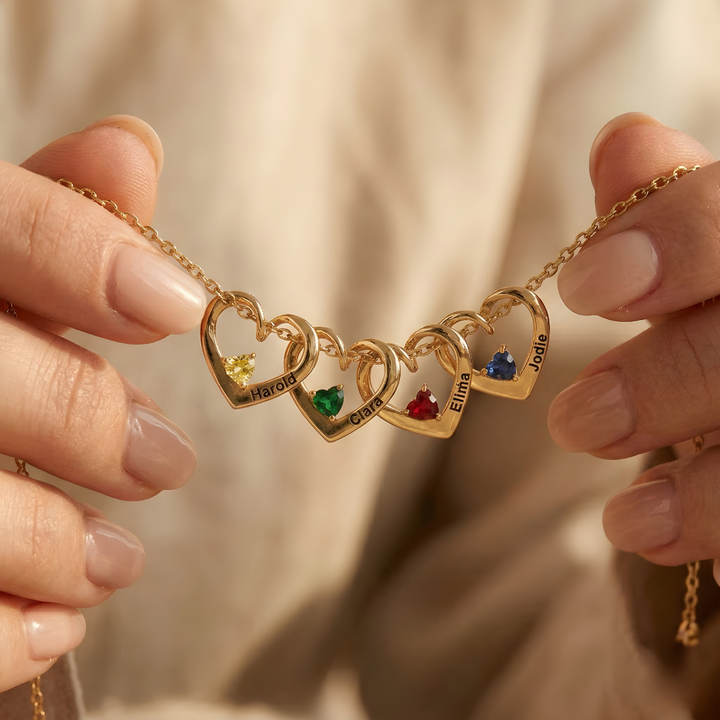 Collier Cœurs Entrelacés - À Ma Maman