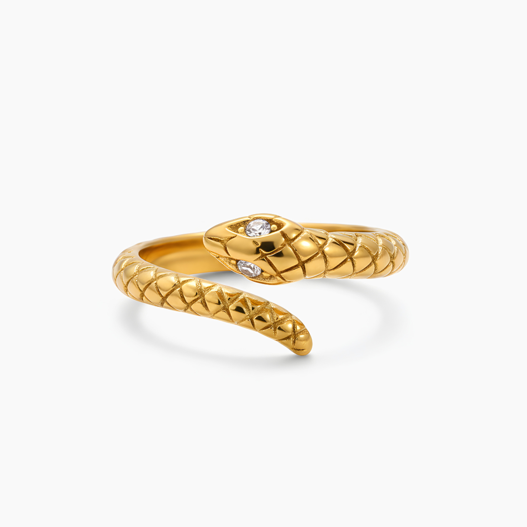 Bague Serpent Doré
