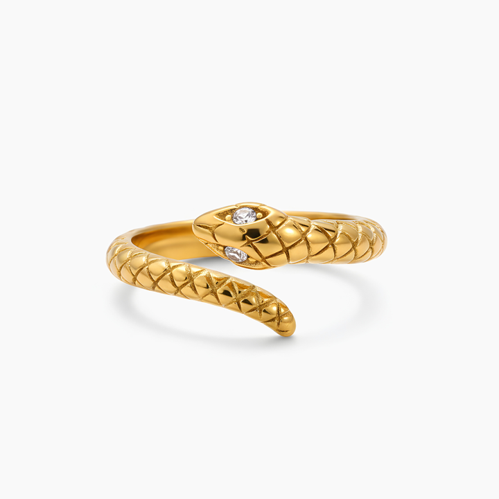 Bague Serpent Doré