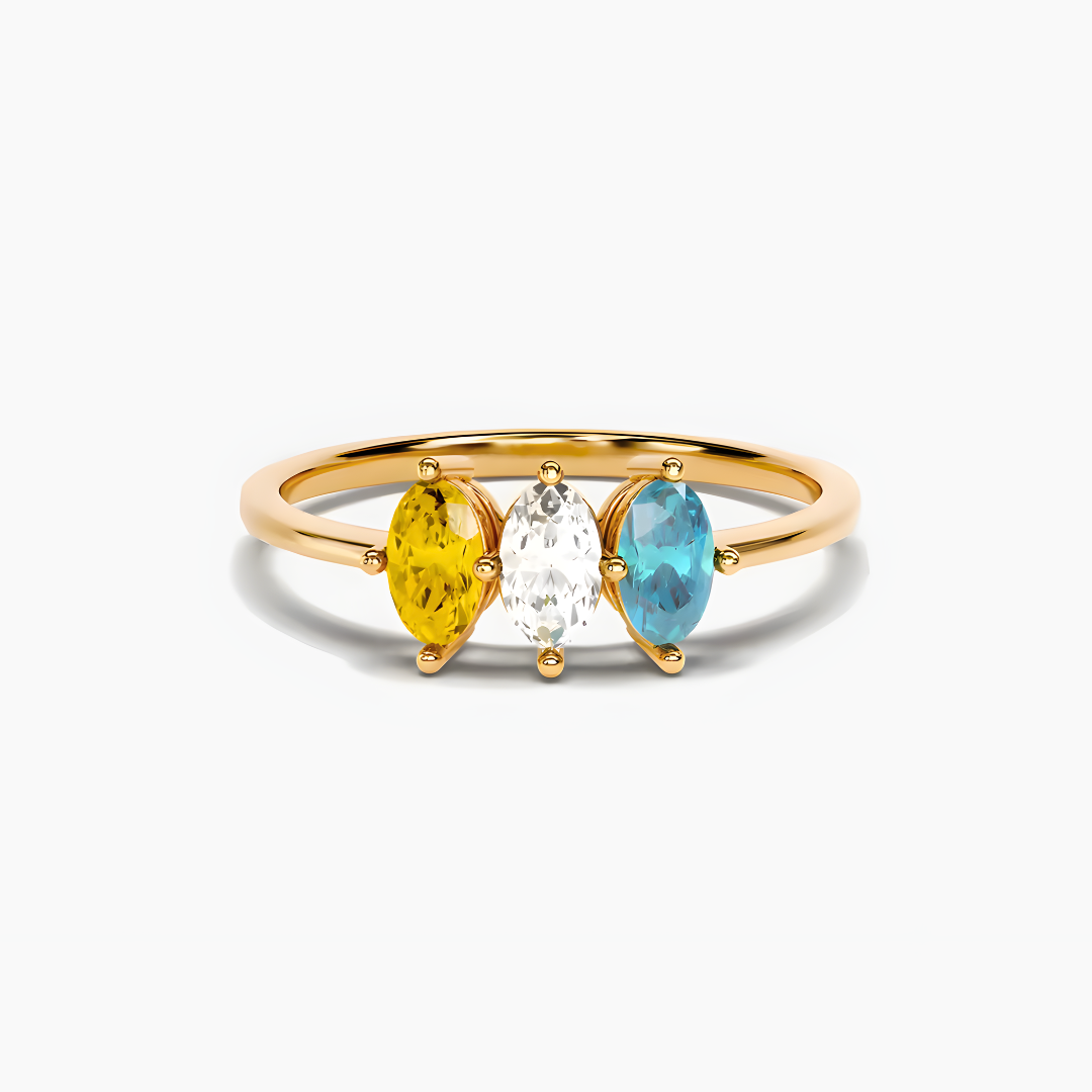 Bague Pierres de Naissance – Mère & Fille