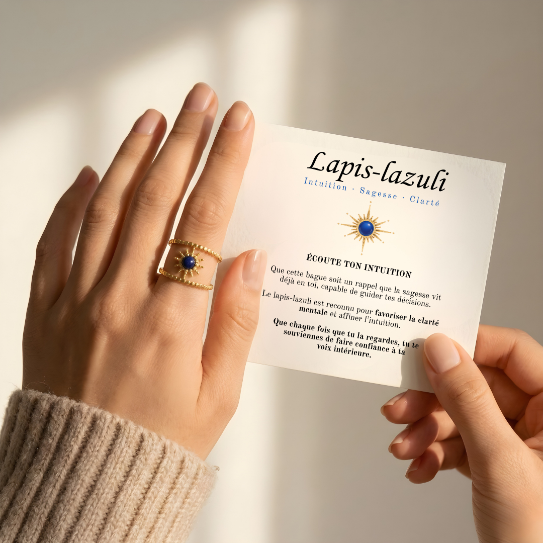 Bague Intuition – Lapis-Lazuli