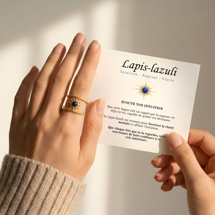 Bague Intuition – Lapis-Lazuli