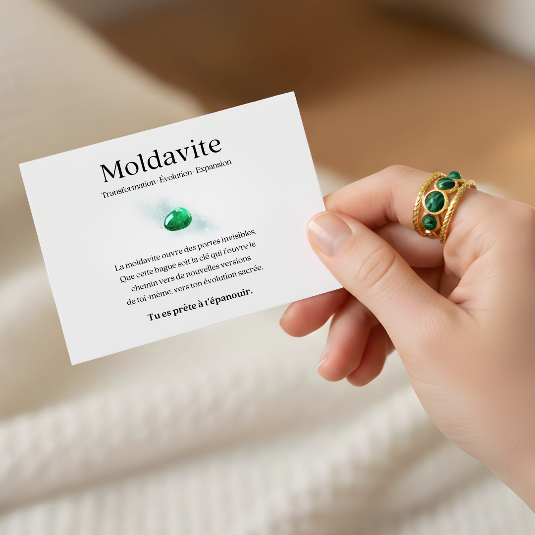 Bague Amulette – Moldavite