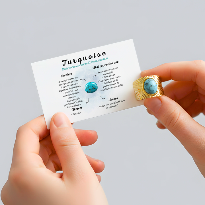 Bague Amulette – Turquoise