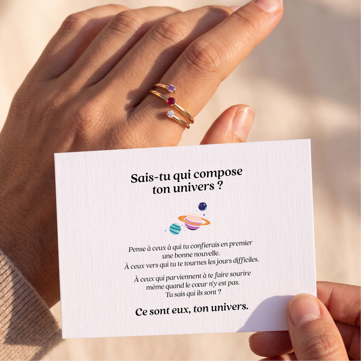 Bague Mon Univers – Personnalisée