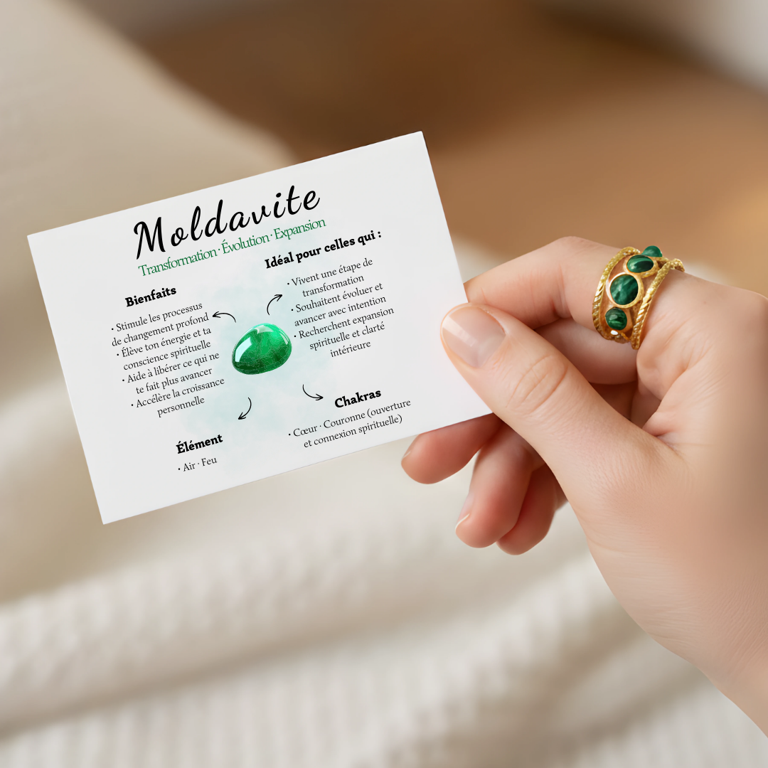 Bague Amulette – Moldavite