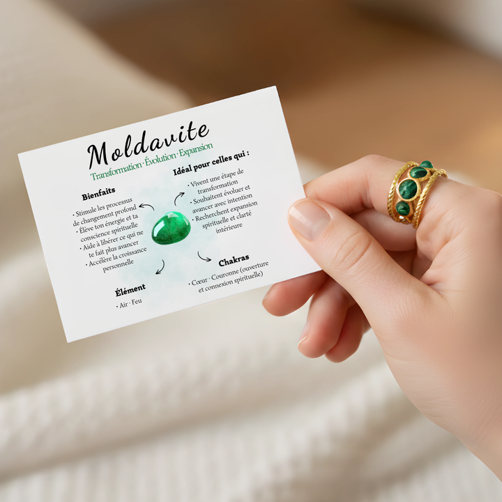Bague Amulette – Moldavite