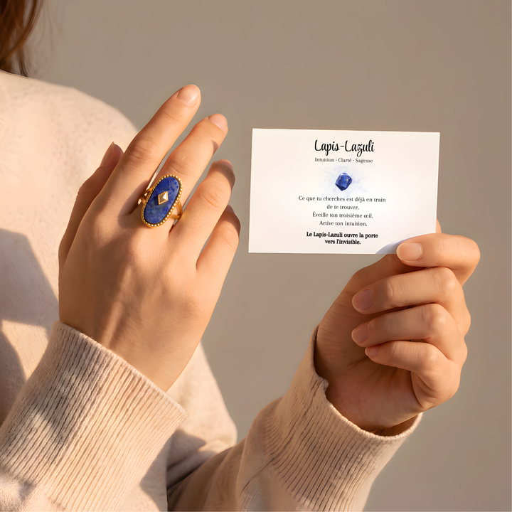 Bague Amulette – Lapis-Lazuli