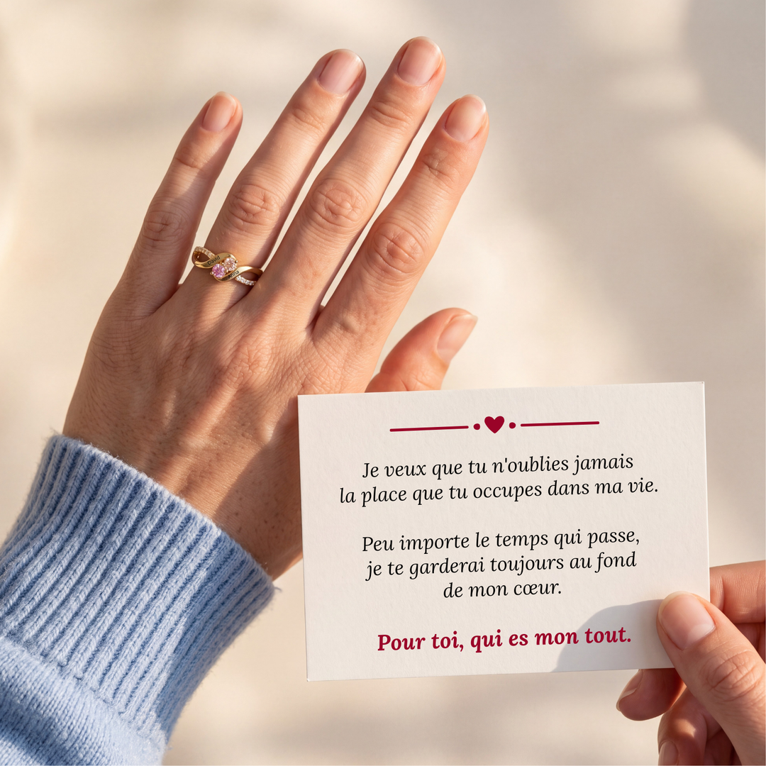 Bague Mon Tout – Personnalisée
