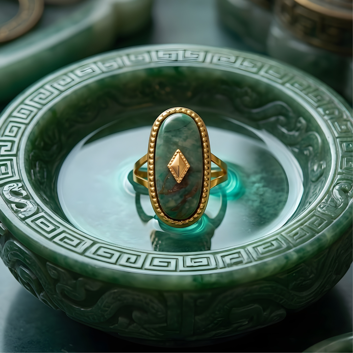 Bague Amulette Jade