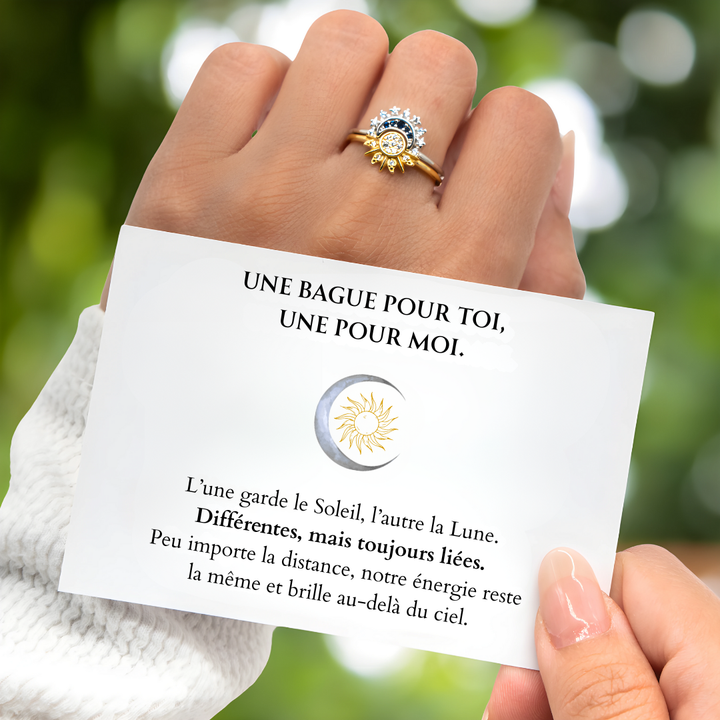 Set de Deux Bagues - Soleil & Lune