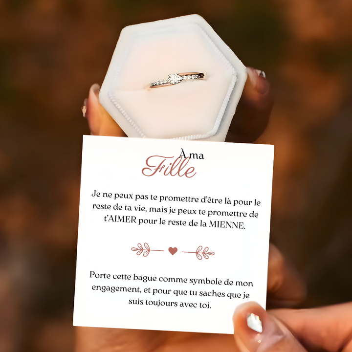 Bague Promesse Éternelle – À Ma Fille