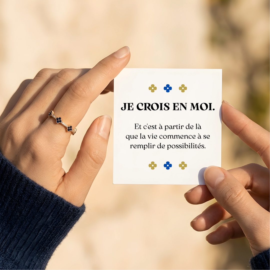 Bague Trèfle Saphir