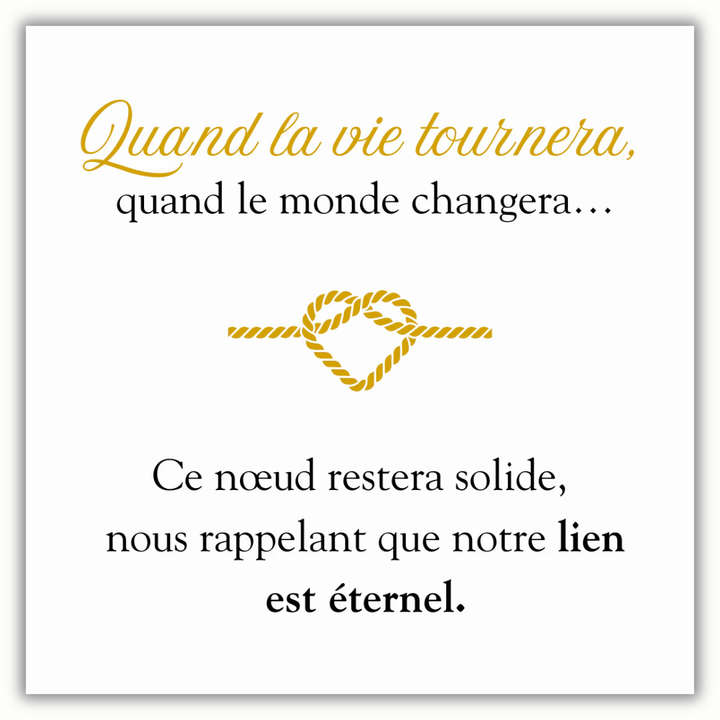 Bracelet Lien Éternel – Personnalisable