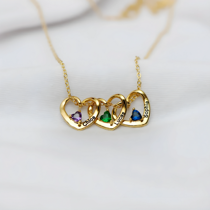 Collier Cœurs Reliés – Personnalisable