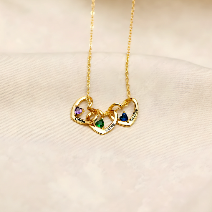 Collier Cœurs Reliés – Personnalisable