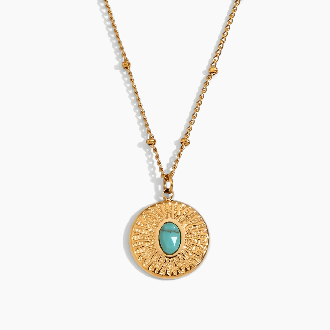 Collier « Protection Ancestrale » – Turquoise