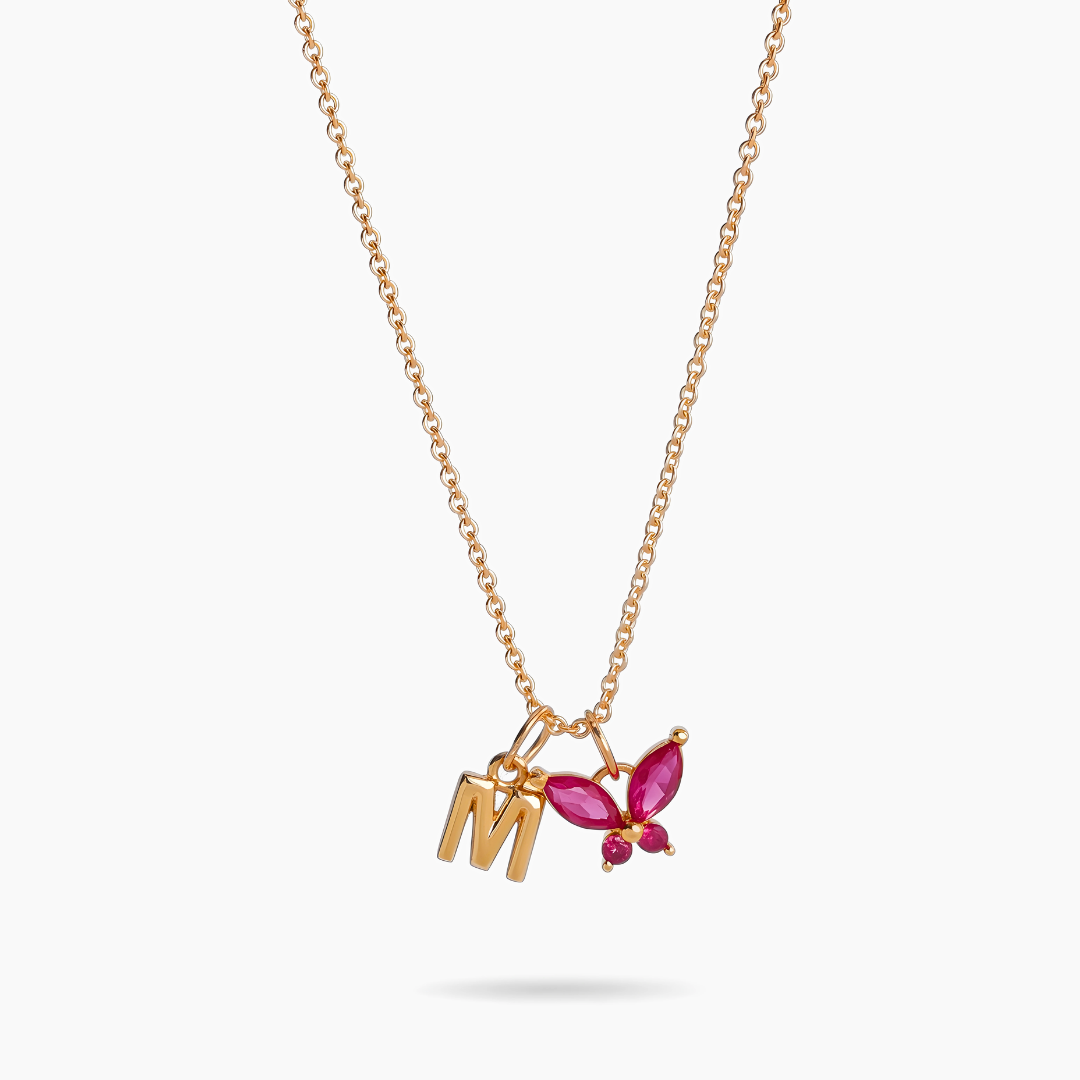 Collier Papillon de mon cœur