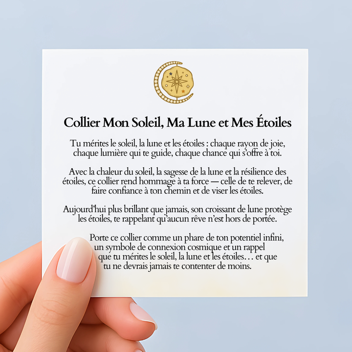 Collier Mon Soleil, Ma Lune et Mes Étoiles