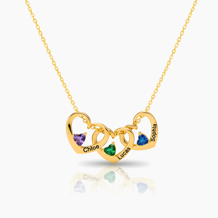 Collier Cœurs Reliés – Personnalisable