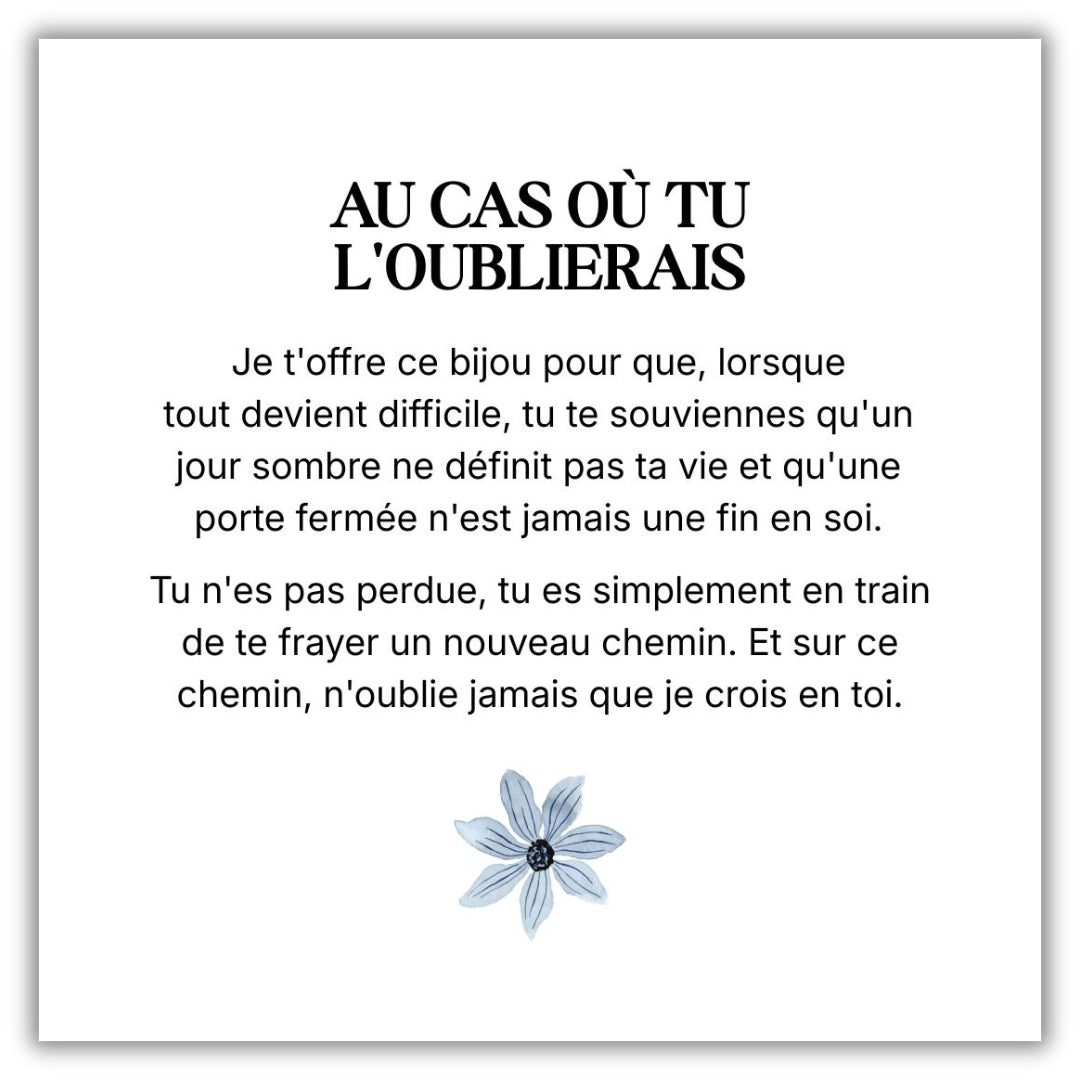 Collier « Au cas où tu l'oublierais »