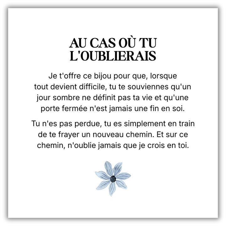 Collier « Au cas où tu l'oublierais »