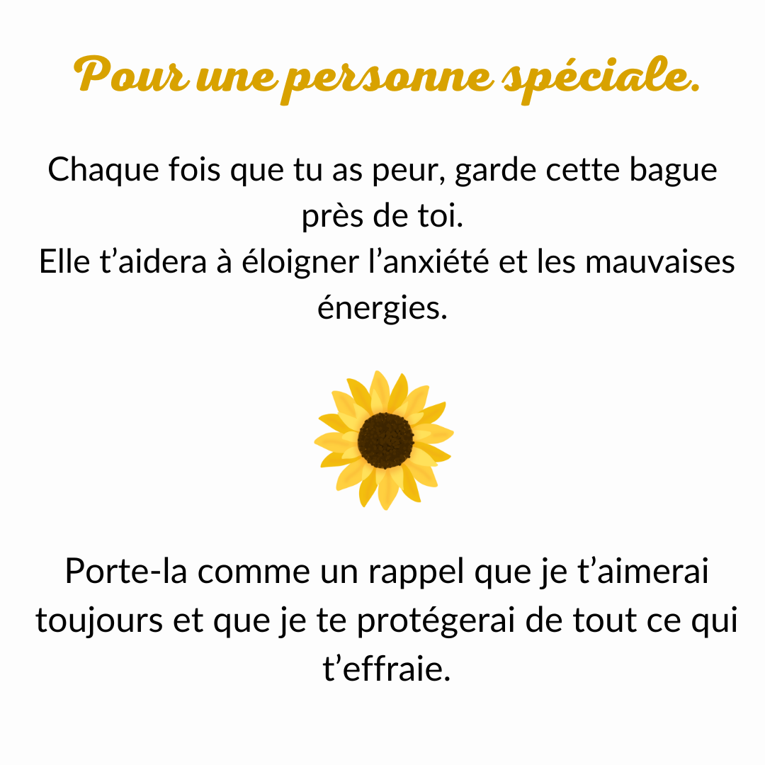 Bague Tournesol Brillant – Amour & Amitié