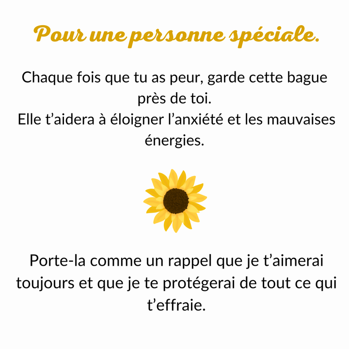 Bague Tournesol Brillant – Amour & Amitié