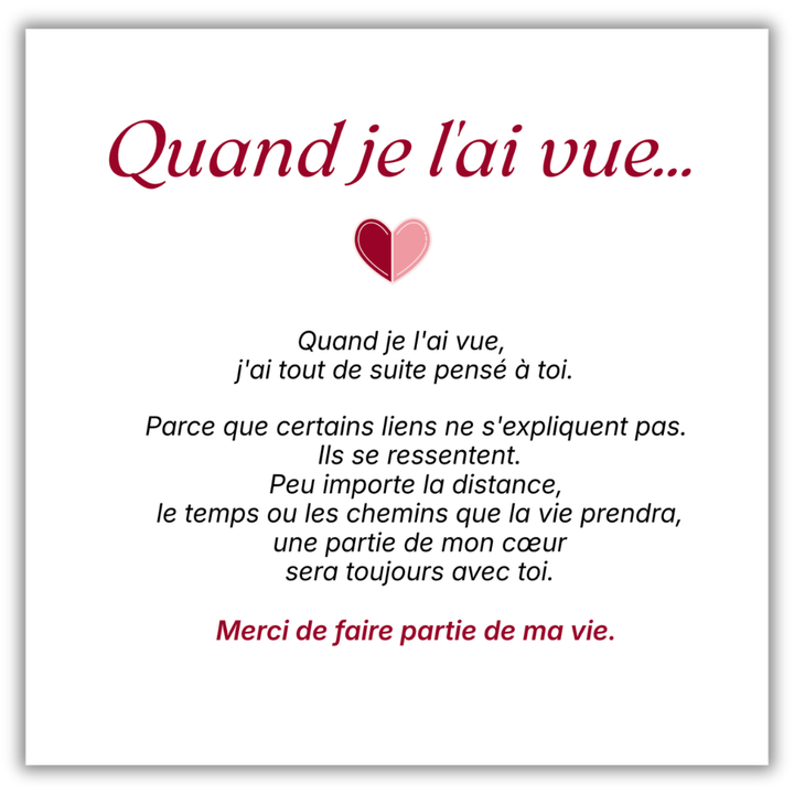Bague J'ai pensé à toi