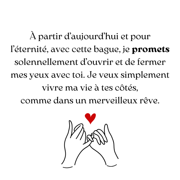 Duo de Bagues Promesse d’Amour