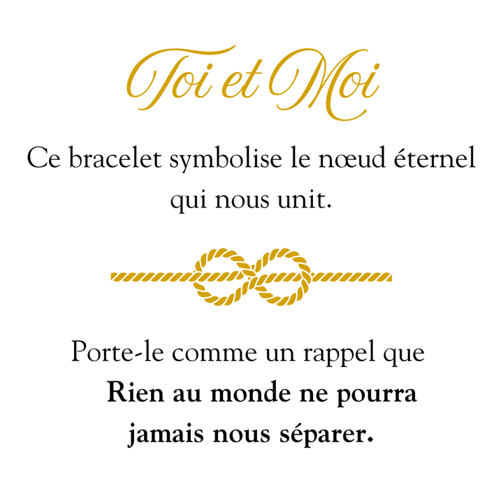 Bracelet Nœud Éternel – Toi et Moi