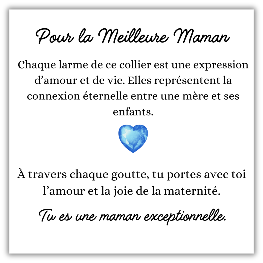 Collier Larmes d’Amour - À Ma Maman