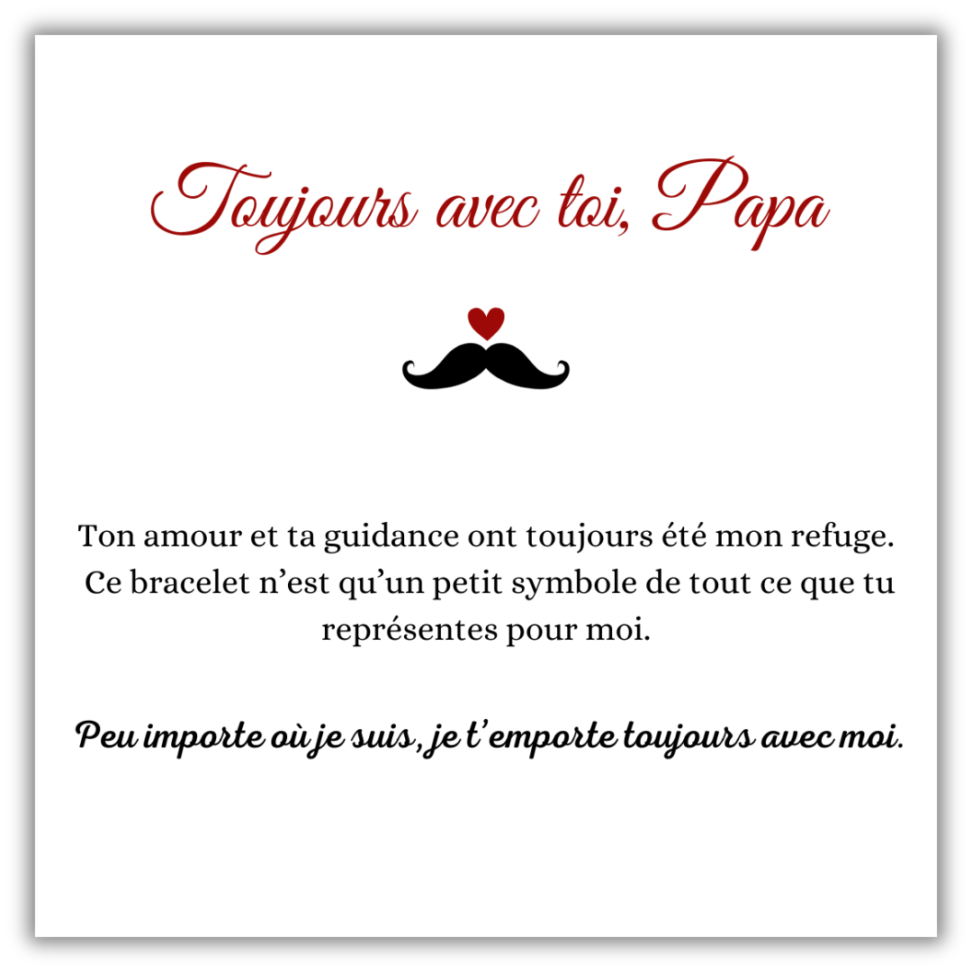 Bracelet Toujours avec Toi – Papa
