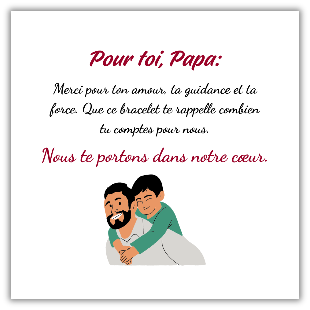 Bracelet Amour Éternel – Pour Papa