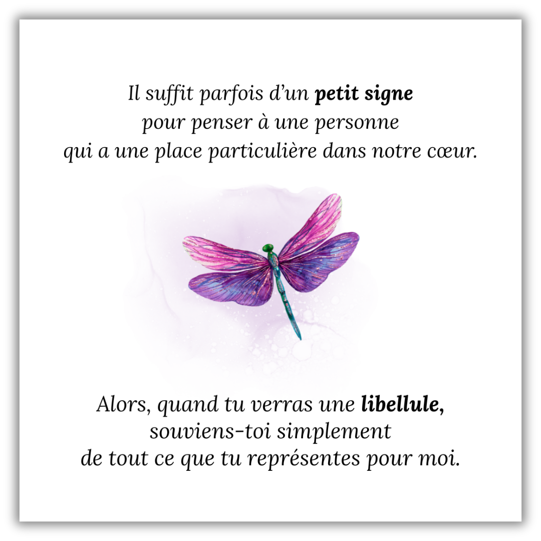 Collier Libellule – Personnalisé avec Pierres de Naissance