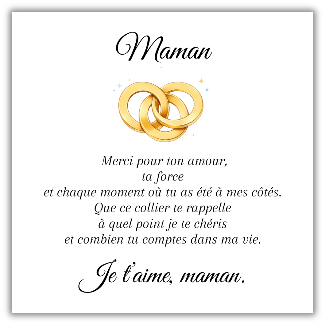 Collier Maman Personnalisé