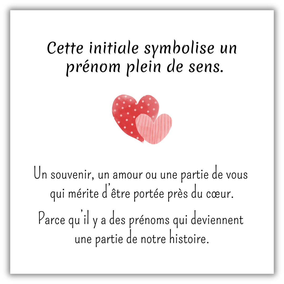 Bague Initiale d’Amour