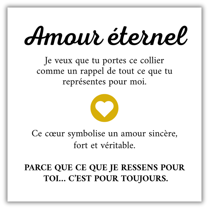 Collier Amour Éternel