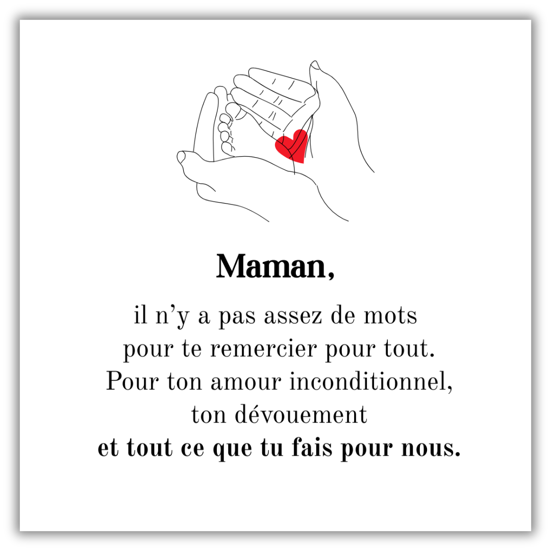 Bague Maman avec pierres de naissance