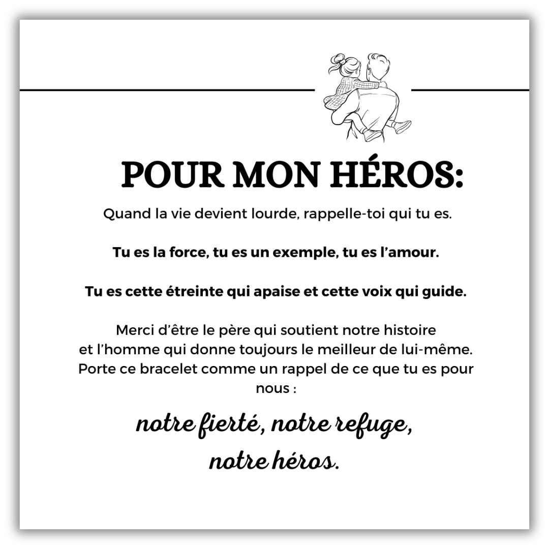 Bracelet Mon Héros – Personnalisable avec prénoms