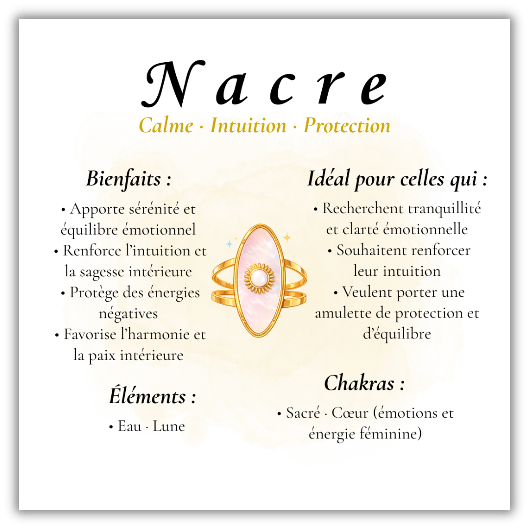 Bague Talisman Nacre